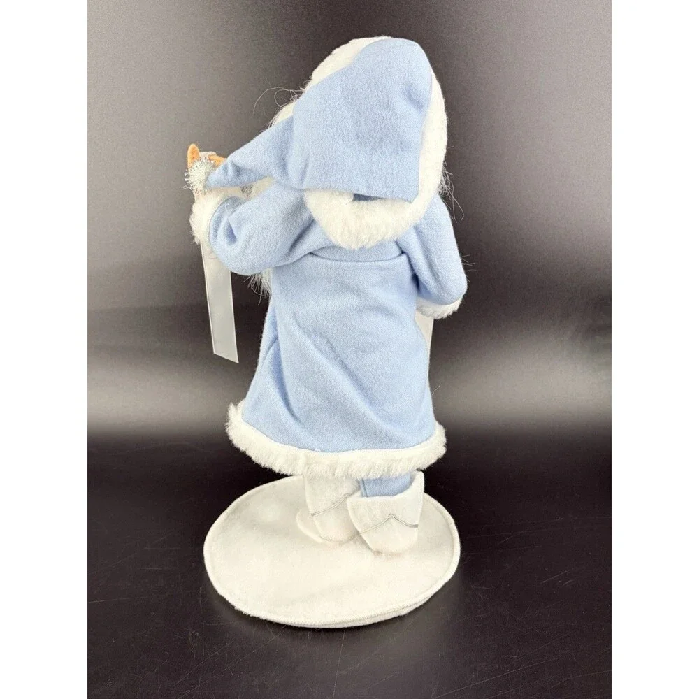 2000 ANNALEE CHRISTMAS DOLL Blue White SANTA OF PEACE READ